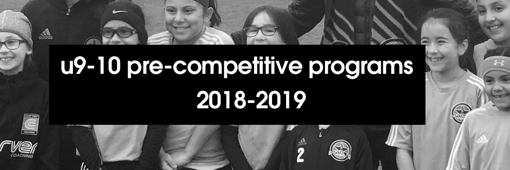 Details announced for 2018-19 U9-10 Pre-Competitive Program